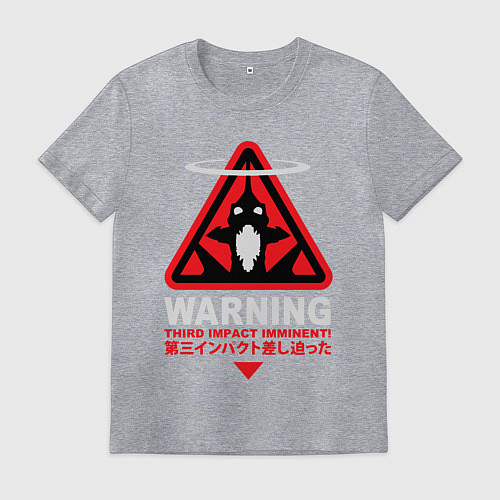 Мужская футболка Evangelion третий удар / Меланж – фото 1