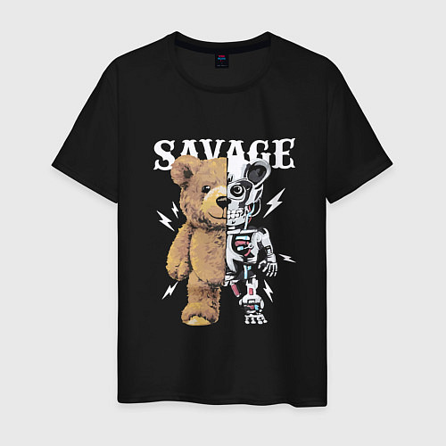 Мужская футболка Savage Bear / Черный – фото 1