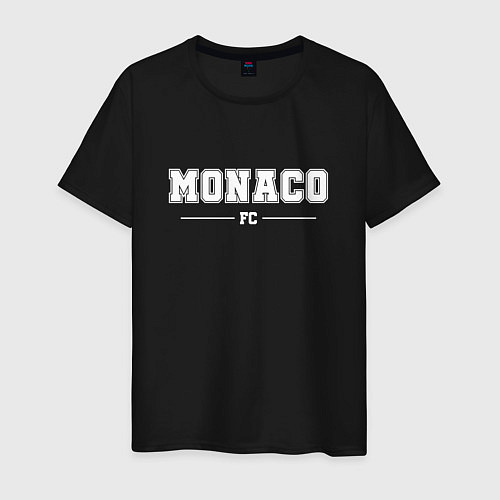 Мужская футболка Monaco football club классика / Черный – фото 1