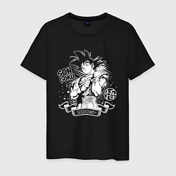 Футболка хлопковая мужская Son Goku - character - Dragon Ball, цвет: черный