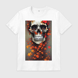 Мужская футболка Череп осени