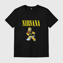 Мужская футболка Гомер Nirvana