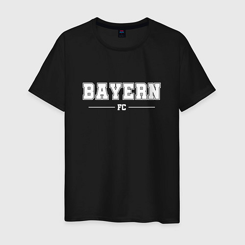 Мужская футболка Bayern football club классика / Черный – фото 1