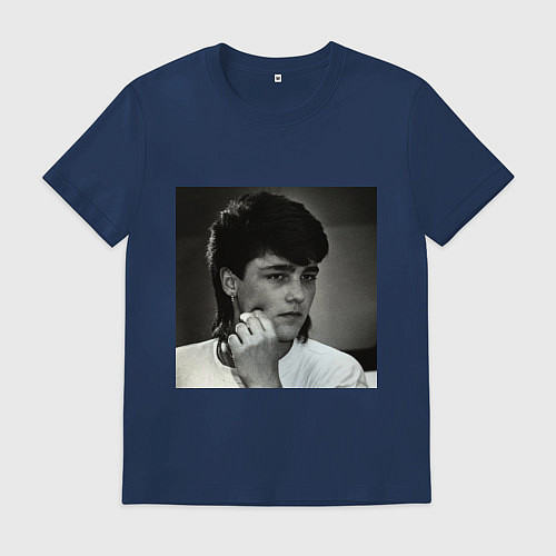 Мужская футболка Ю Шатунов / Тёмно-синий – фото 1