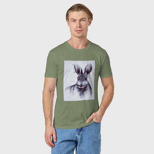 Мужская футболка Rabbit symbol 2023 / Авокадо – фото 3