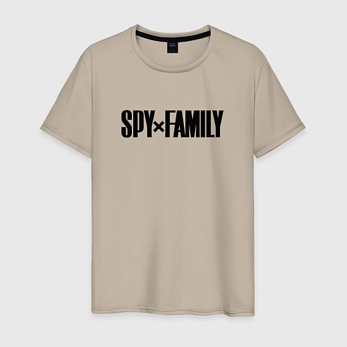 Мужская футболка Spy Family - Logo / Миндальный – фото 1