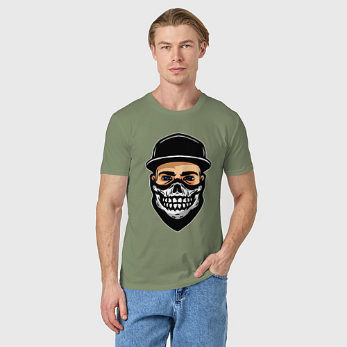 Мужская футболка Парень в маске с черепом / Авокадо – фото 3