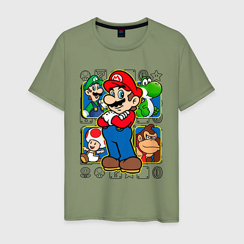 Мужская футболка Супер Марио / Авокадо – фото 1