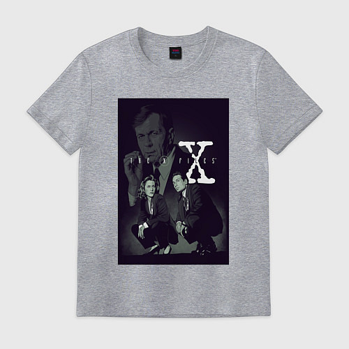 Мужская футболка X poster / Меланж – фото 1