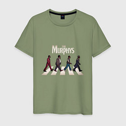 Футболка хлопковая мужская The Murphys, цвет: авокадо