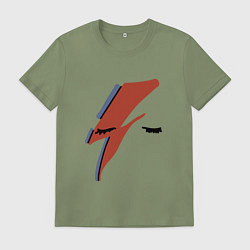 Мужская футболка Дэвид Боуи - молния