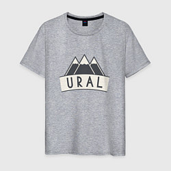 Футболка хлопковая мужская URAL, цвет: меланж