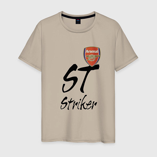 Мужская футболка Arsenal - London - striker / Миндальный – фото 1