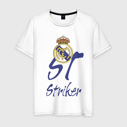 Мужская футболка Real Madrid - Spain - striker / Белый – фото 1
