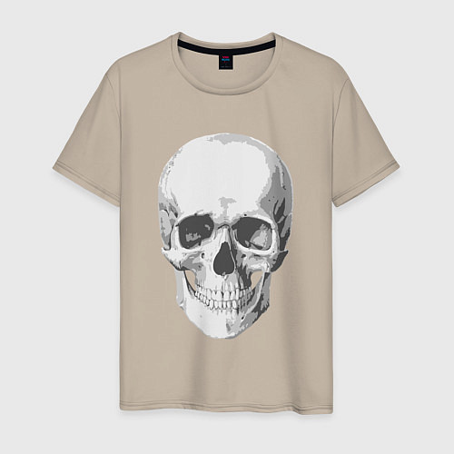 Мужская футболка Platinum Cut Skull / Миндальный – фото 1