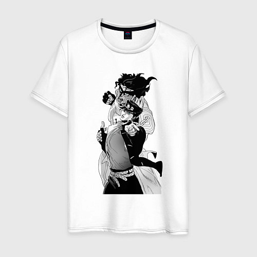 Мужская футболка Джотаро и платиновая звезда / Белый – фото 1