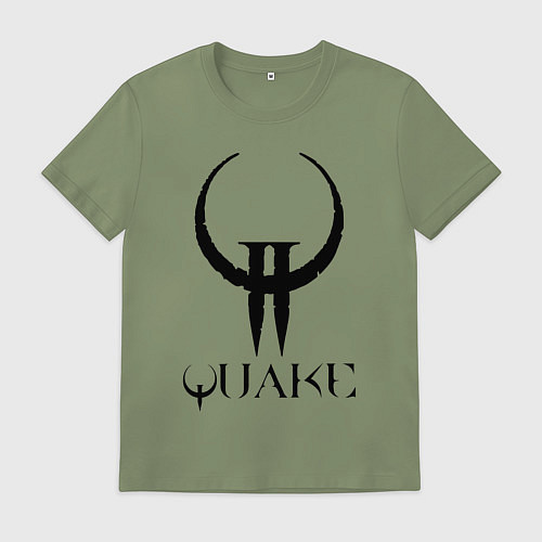 Мужская футболка Quake II logo / Авокадо – фото 1