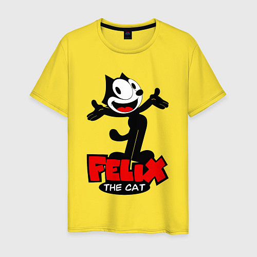 Мужская футболка Felix the cat / Желтый – фото 1