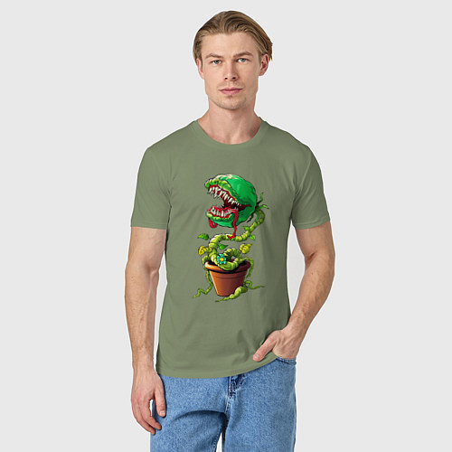 Мужская футболка Плотоядный цветок из игры Марио / Авокадо – фото 3