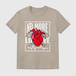 Мужская футболка Больше никакой любви в сердце