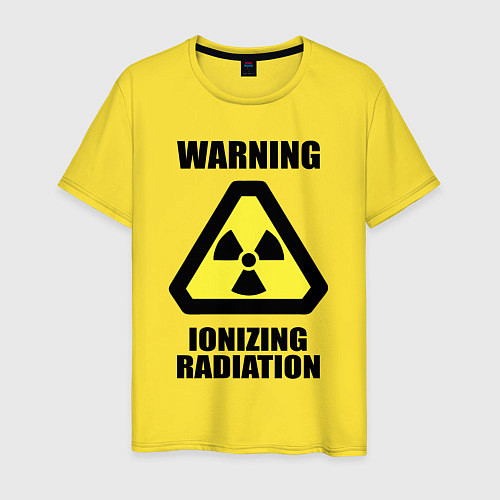 Мужская футболка Ионизирующее радиоактивное излучение / Желтый – фото 1