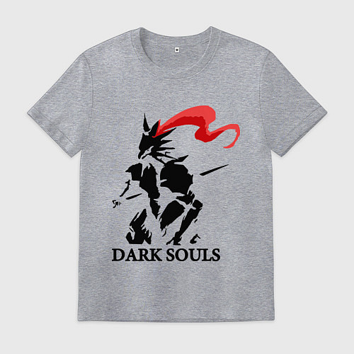 Мужская футболка Dark Souls / Меланж – фото 1