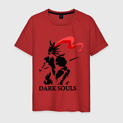 Футболка хлопковая мужская Dark Souls, цвет: красный