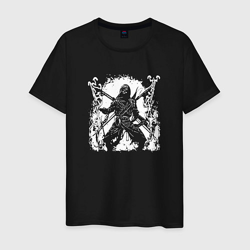 Мужская футболка Ninja of darkness / Черный – фото 1