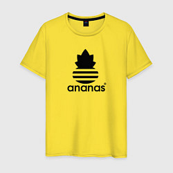 Футболка хлопковая мужская Ananas - Adidas, цвет: желтый