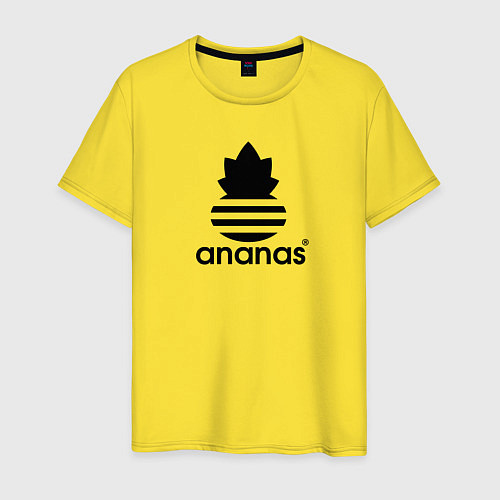 Мужская футболка Ananas - Adidas / Желтый – фото 1