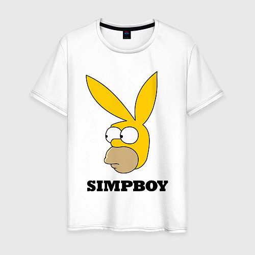 Мужская футболка Simpboy - rabbit Homer / Белый – фото 1