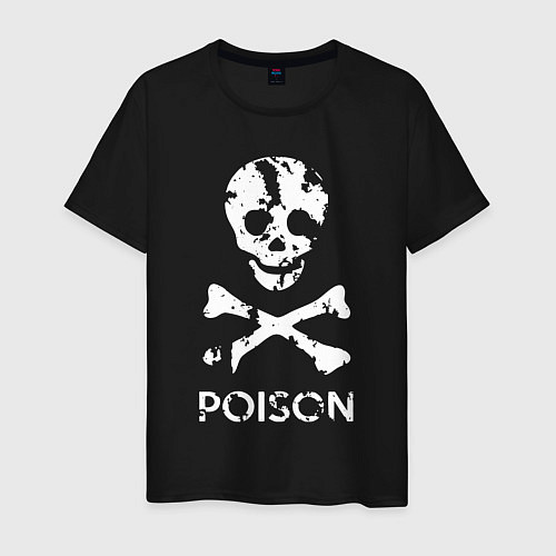 Мужская футболка Poison sign / Черный – фото 1