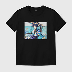 Мужская футболка Скарамучча Геншин импакт