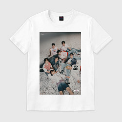 Футболка хлопковая мужская Stray Kids Maxident, цвет: белый