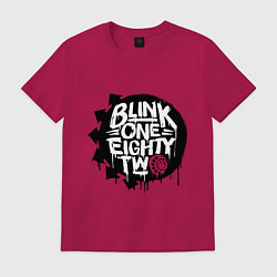 Футболка хлопковая мужская Blink one eighty two, цвет: маджента