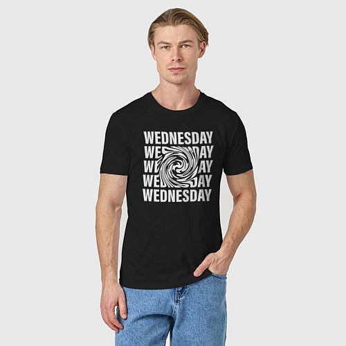 Мужская футболка Wednesday Tornado / Черный – фото 3