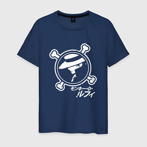 Мужская футболка Образ Монки Д Луффи / Тёмно-синий – фото 1