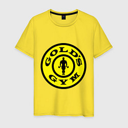 Футболка хлопковая мужская Golds GYM, цвет: желтый