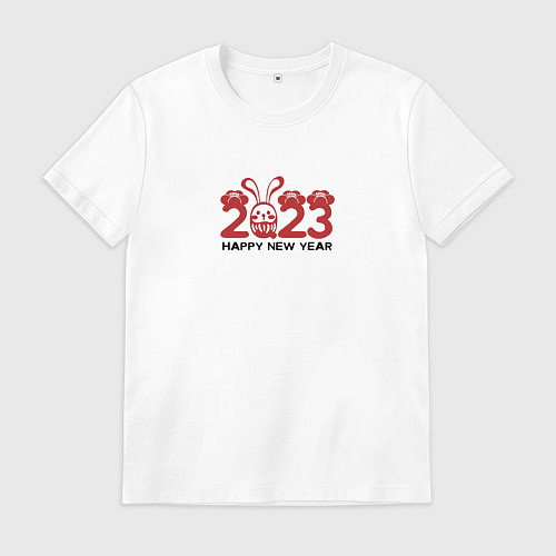 Мужская футболка 2023 HNY / Белый – фото 1