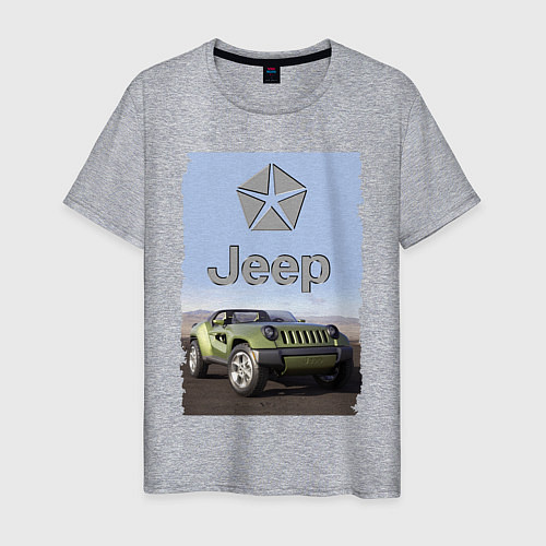 Мужская футболка Chrysler Jeep - concept / Меланж – фото 1