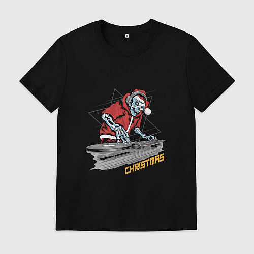 Мужская футболка Christmas DJ / Черный – фото 1