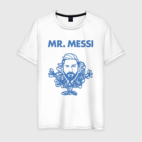 Мужская футболка Мистер Месси / Белый – фото 1