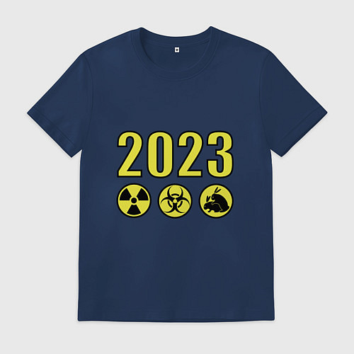 Мужская футболка Что год грядущий нам готовит / Тёмно-синий – фото 1