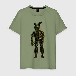 Футболка хлопковая мужская Springtrap, цвет: авокадо