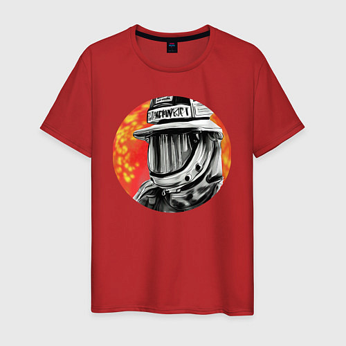 Мужская футболка Пожарник / Красный – фото 1
