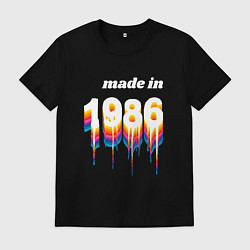 Мужская футболка Made in 1986 liquid art