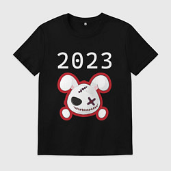 Мужская футболка НГ Кролик злой: символ и надпись