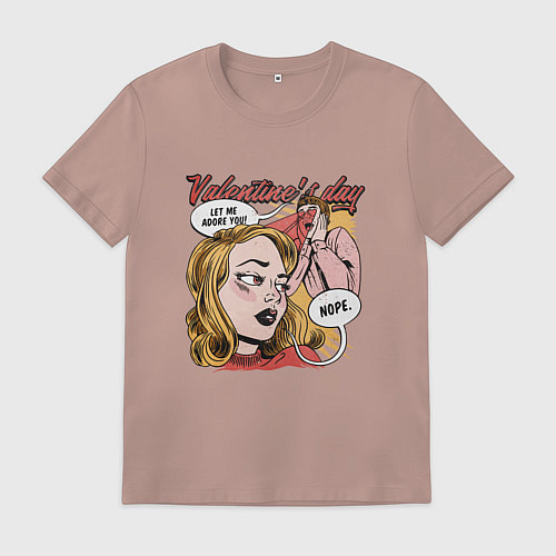 Мужская футболка Let me adore you / Пыльно-розовый – фото 1