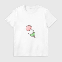 Футболка хлопковая мужская Dango, цвет: белый