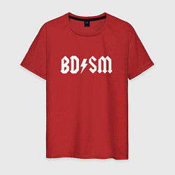 Футболка хлопковая мужская BDSM мем, цвет: красный